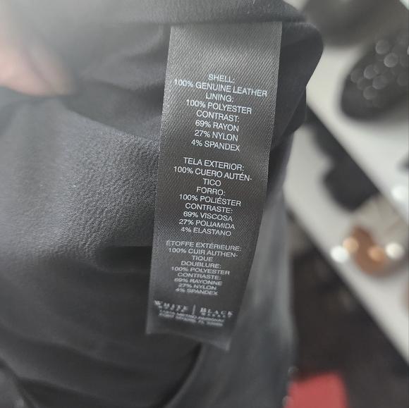 Leather studded pencil skirt - Picture 4 of 4